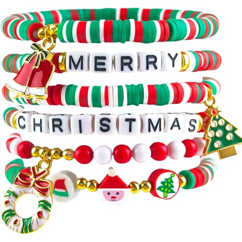 OHOME Christmas Bracelets 6-Pcs