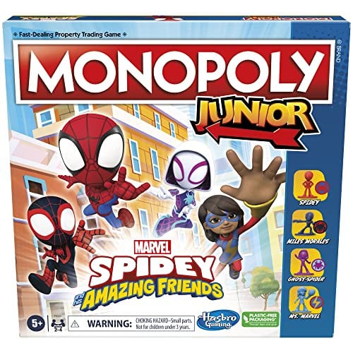 Monopoly Junior: Marvel Spidey and His Amazing Friends Edition Board Game (Ages 5+) Deal
