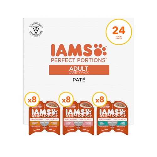 IAMS Perfect Portions Adult Wet Cat Food Pate Variety Pack 2.6 oz. (24 Count)