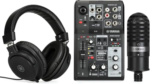 Yamaha AG03MK2 Black Live Streaming Kit