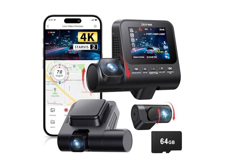 Jzones 3-channel Starvis 2 Dash Cam Deal