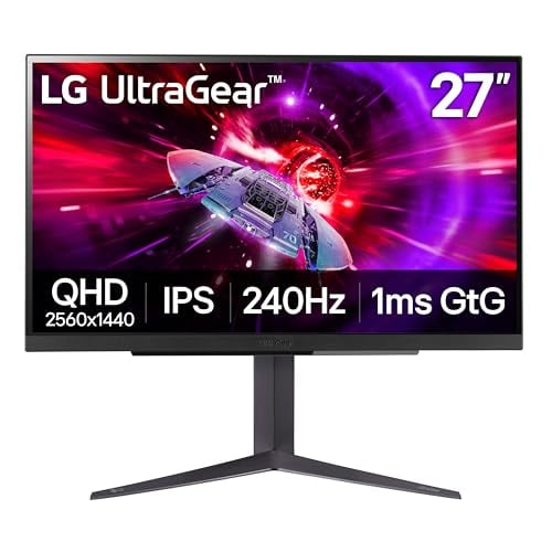 LG 27GR83Q-B 27-inch QHD IPS Gaming Monitor 240Hz 1ms