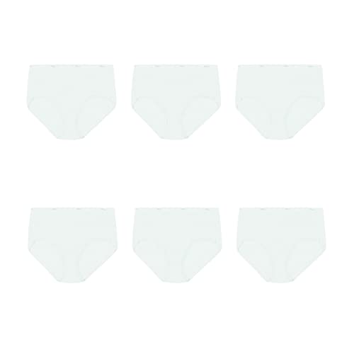 Hanes Women's High-waisted Moisture-wicking Cotton Brief Underwear 6-Pack Deal