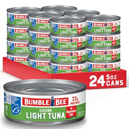 Bumble Bee Chunk Light Tuna In Oil 5 oz Cans 24-Pack