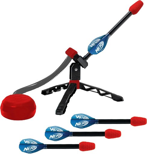 NERF Kids Toy Rocket Launcher - Rip Rocket Jump Rockets + Launcher