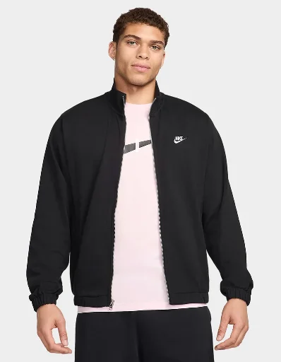 Nike Men's Club Knit Jacket Black Deal
