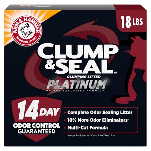 Arm & Hammer Platinum Multi-Cat Complete Clumping Litter 18lb