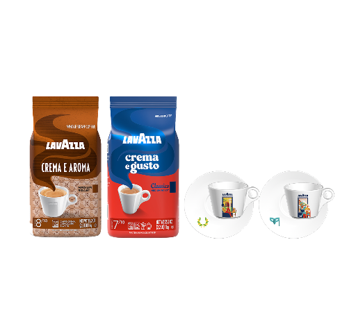 Lavazza Whole Bean Coffee & Cappuccino Sets (Crema e Aroma, Crema e Gusto) Deal