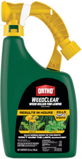Ortho WeedClear Hose End Sprayer Concentrate Lawn Weed Killer 32-oz Deal