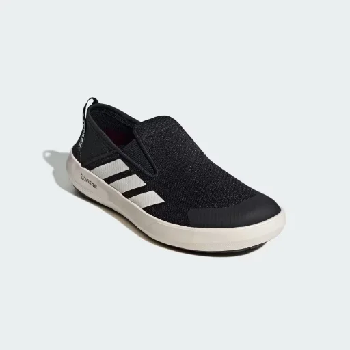 Adidas men Terrex Boat Slip-On Climacool Shoes Wonder Beige / Chalk White / Semi Impact Orange Deal