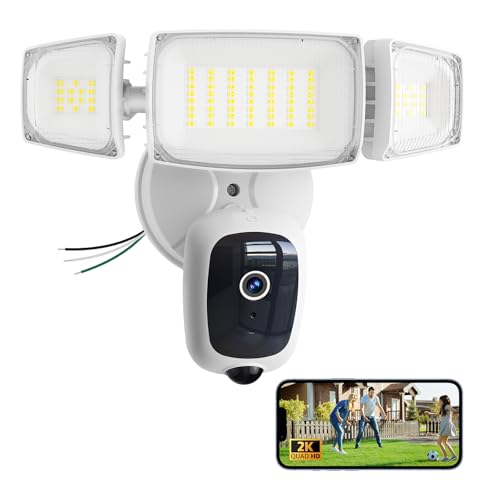 Olafus 2K Outdoor Floodlight Security Camera