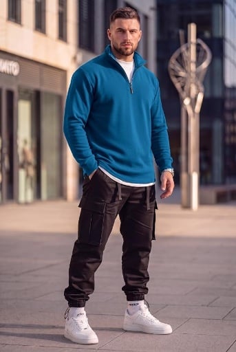 COOFANDY Mens Quarter Zip Fleece-Lined Shirt Deal