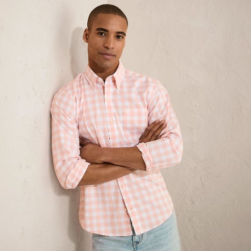 Lands' End Men's No Iron Twill Shirt