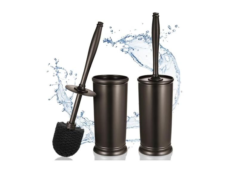 Hamitor Bronze Toilet Bowl Brush Holder Set Deal
