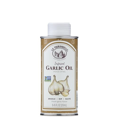 La Tourangelle Organic High Oleic Garlic Infused Sunflower Oil 8.45-Oz