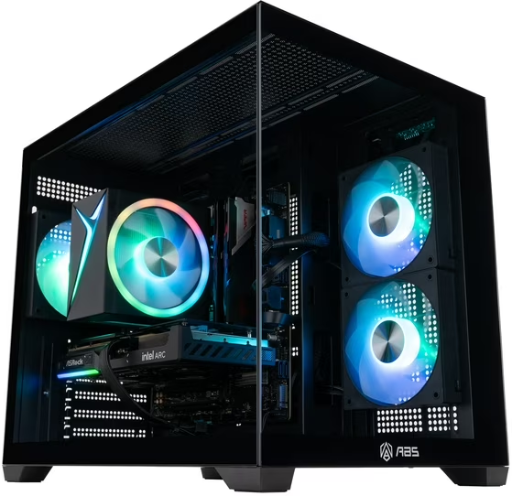 ABS Flux II Aqua Gaming PC: i5-14400F, Arc B580 12GB, 32GB DDR5, 1TB SSD