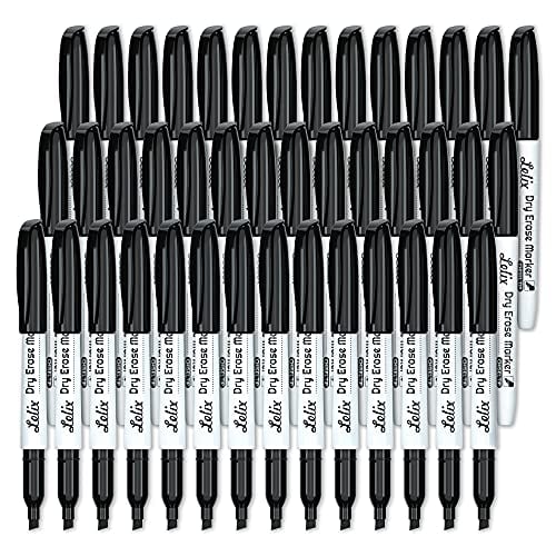 Lelix Chisel Tip Dry Erase Markers 42-Pack Deal