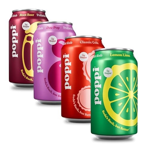 (Prime Deal) Poppi Prebiotic Soda The Classics Variety Pack 12-Pack 12 oz Deal