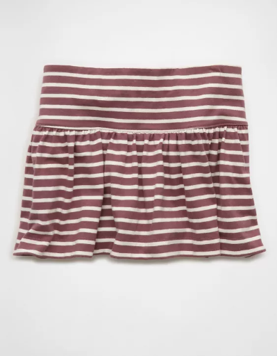 American Eagle AE Striped Knit Mini Skort