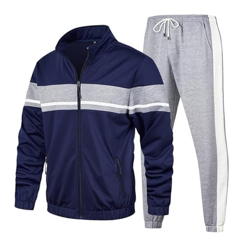 LBL Leading the Better Life Men's Athletic Full Zip Tracksuit 2-Piece Deal