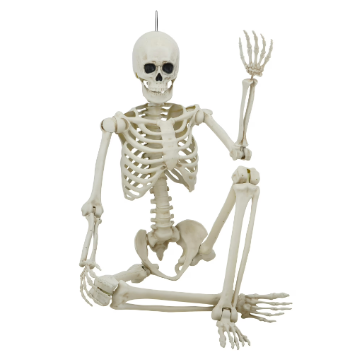7ft Hanging Poseable Titan Faux Skeleton Decoration