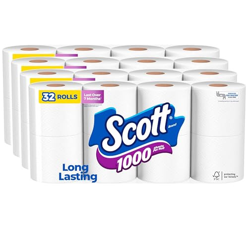 Scott 1 Ply 1000 Toilet Paper 32 Rolls