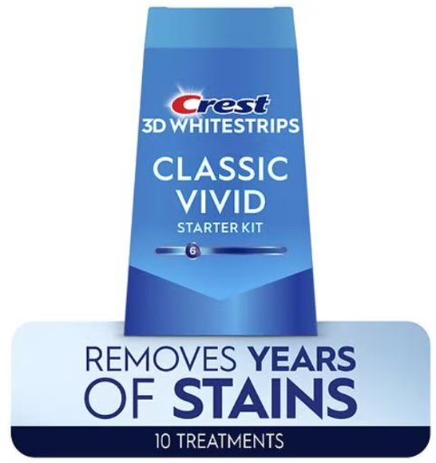 Crest Classic Vivid At-Home Teeth Whitening Starter Kit 10 Treatments Deal