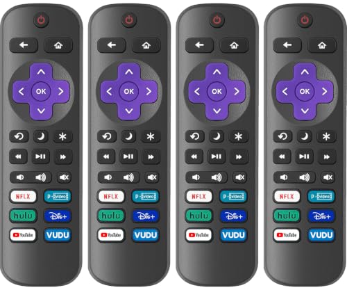 Replacement Remote Control for Roku TV 4-Pack Deal
