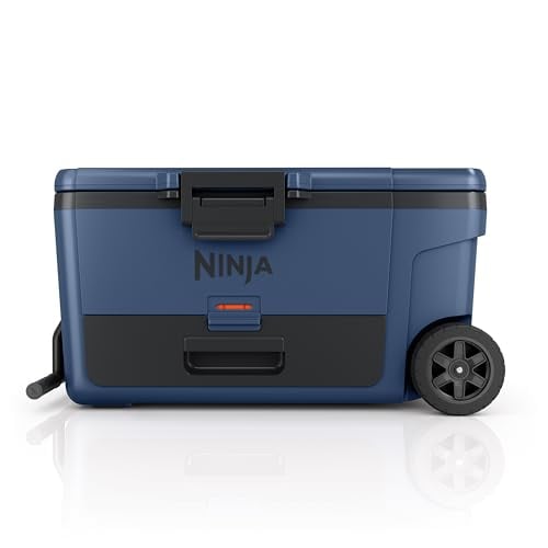 Ninja FrostVault 65qt Cooler with Wheels, Dry Storage, Lakeshore Blue Deal