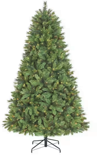 Home Accents Holiday 7.5' Oxford Pine LED Pre-Lit Artificial Christmas Tree