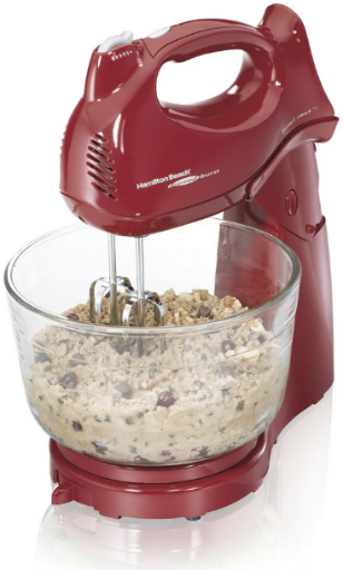 4-Quart Hamilton Beach Power Deluxe 6-Speed 2-In-1 Hand & Stand Mixer