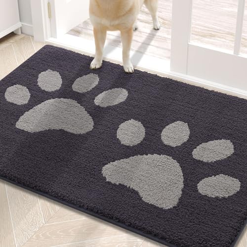Buganda 30x20 Dog Door Mat Dark Grey