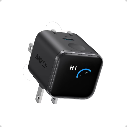 Anker Nano 45W USB-C GaN Smart Display Fast Wall Charger
