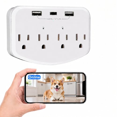 1080P HD WiFi Wall Outlet Hidden Camera