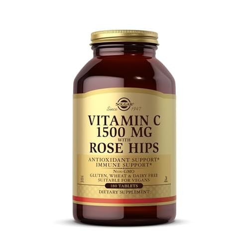 Solgar Vitamin C 1500 mg with Rose Hips Tablets 180-Count Deal