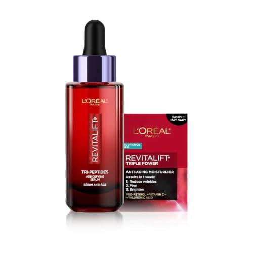 1-Oz L'Oreal Paris Revitalift Triple Power Anti-Aging Face Serum w/ Tri-Peptides, Hyaluronic Acid & Vitamin C