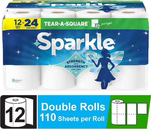 Sparkle Tear-A-Square 12-Pack 2-Ply Paper Towels Deal
