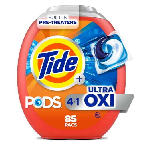 Tide 4-in-1 Ultra Oxi PODS Laundry Detergent Pacs (Original) 85-Count