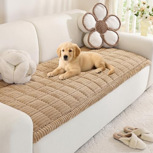 Royhom Couch Cover for Dogs Washable, Soft Thick Pet Couch Covers for Sofa, 27.6 x 59 Inch