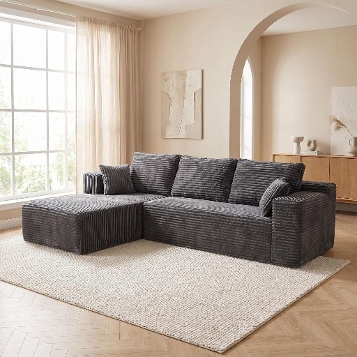 Hommidika 106" Boneless Sectional Couches Deal