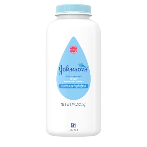 Johnson's Baby Cornstarch Powder with Aloe & Vitamin E 9-Oz