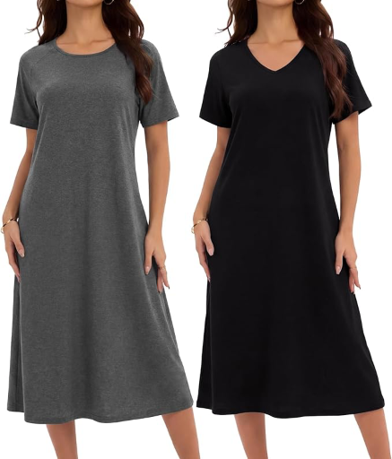 Long Nightgowns/House Dress - 2 Pack