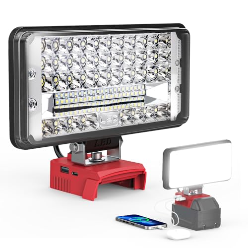 Ecarke 145W 14500-Lumen LED Work Light for Milwaukee 18V Batteries Deal