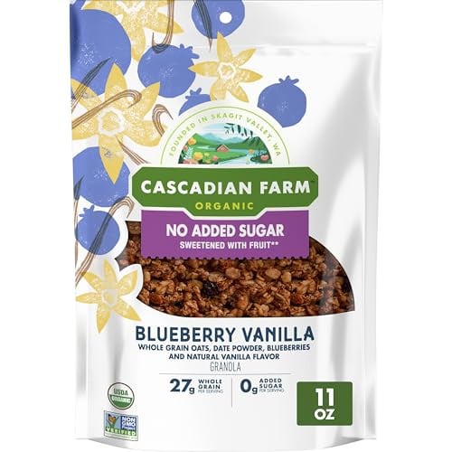Cascadian Farm Granola Blueberry Vanilla No Added Sugar 11 Ounce