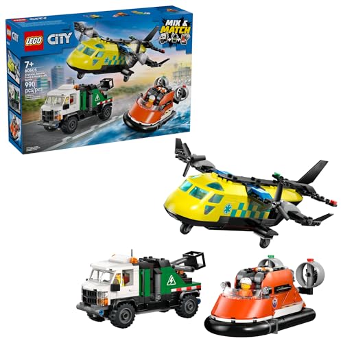 LEGO City: Airplane, Service Truck, & Hovercraft Mix & Match Remix (60505) 990-Pc Deal