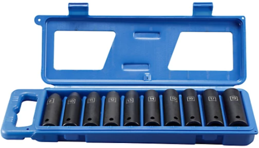 JobSmart 1/2 in. Drive Deep Impact Socket Set 10-Piece Deal