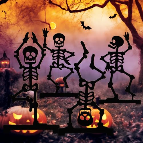 Geelin 4-Piece Metal Yoga Skeleton Outdoor Decor Deal