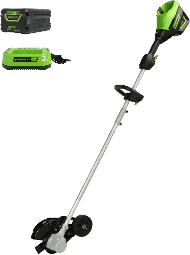 Greenworks 60V 8" Cordless Battery Edger with 2.0 Ah Battery and Charger