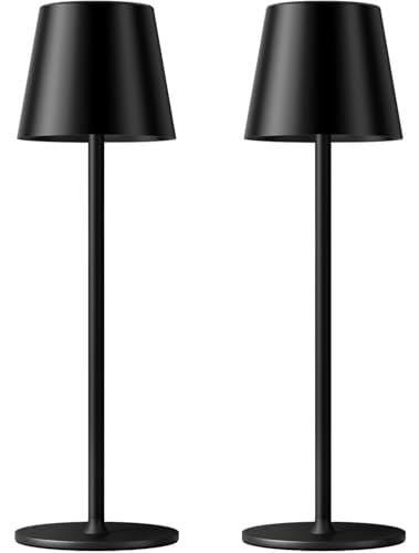 Kakanuo 5000mAH Cordless Rechargeable Table Lamps 2-Pack (Black) Deal
