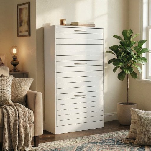 42" Loon Peak 10-12 Pair Cabinet Shoe Storage